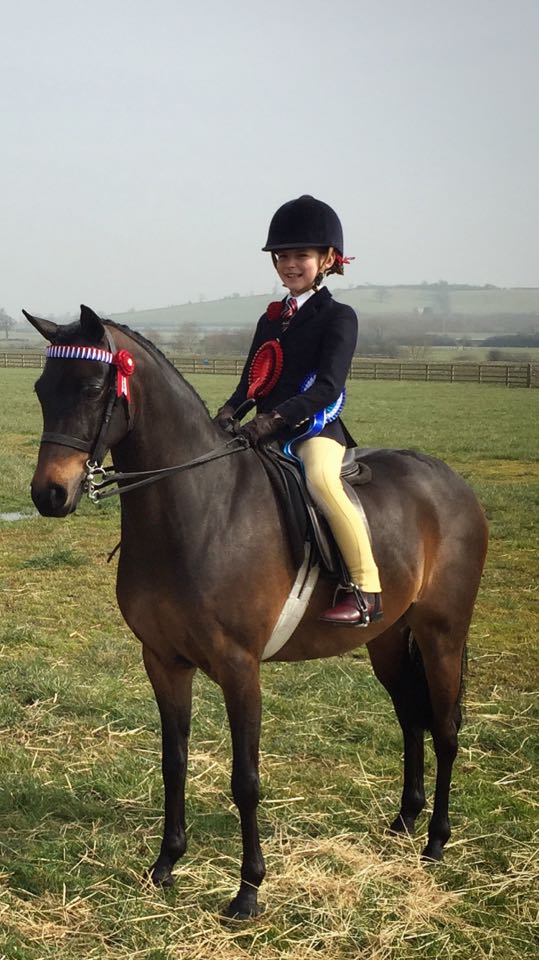 Whiteleaze Aurora rider Mia Donaldson